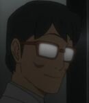 White-Coated Man with Glasses