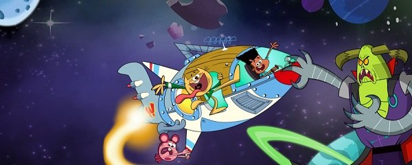 Winston Steinburger and Sir Dudley Ding Dong Banner