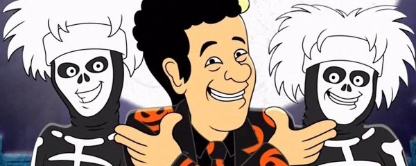 The David S. Pumpkins Halloween Special Banner