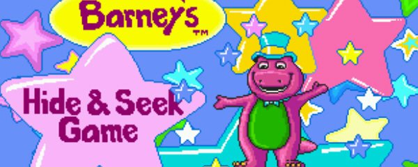 Barney's Hide & Seek Game Banner