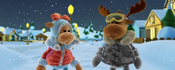 Holly and Hal Moose: Our Uplifting Christmas Adventure Banner