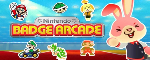 Nintendo Badge Arcade Banner